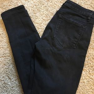 Loft Curvy Skinny Black Jeans